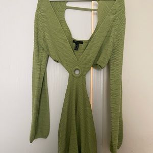 Knitted long sleeve dress